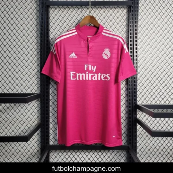Retro 14-15 Real Madrid Away Pink Jersey - Image 6