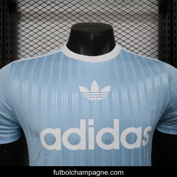Player Version 2025 Adidas Original Light Blue T-Shirt - Image 3