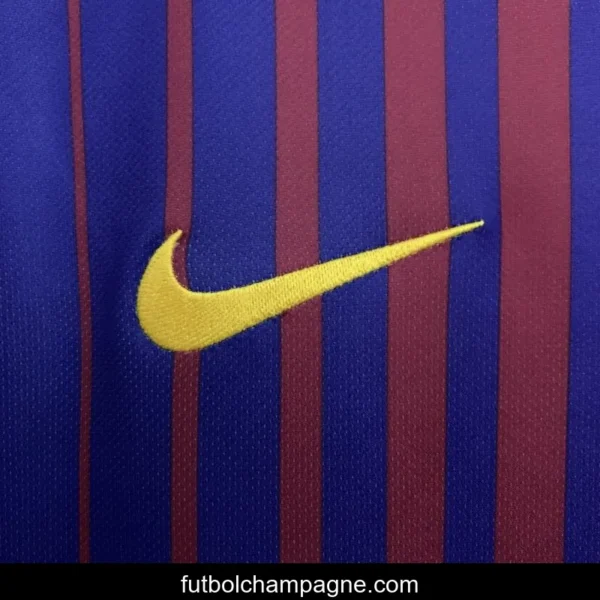 17_18 Retro Barcelona Home Jersey - Image 4