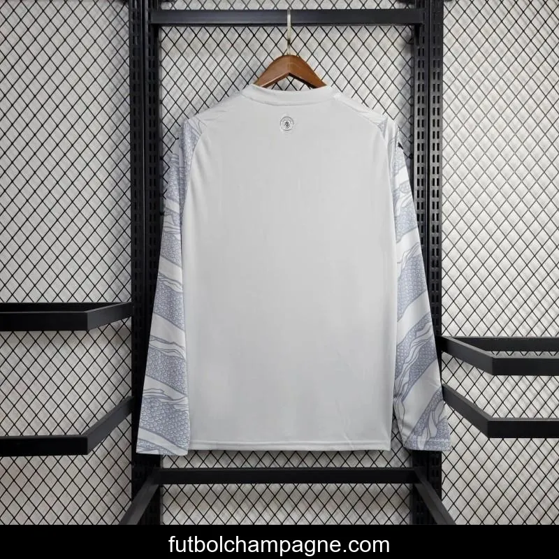 24_25 Manchester City Puma Year of the Dragon White Long Sleeve Jersey - Image 5