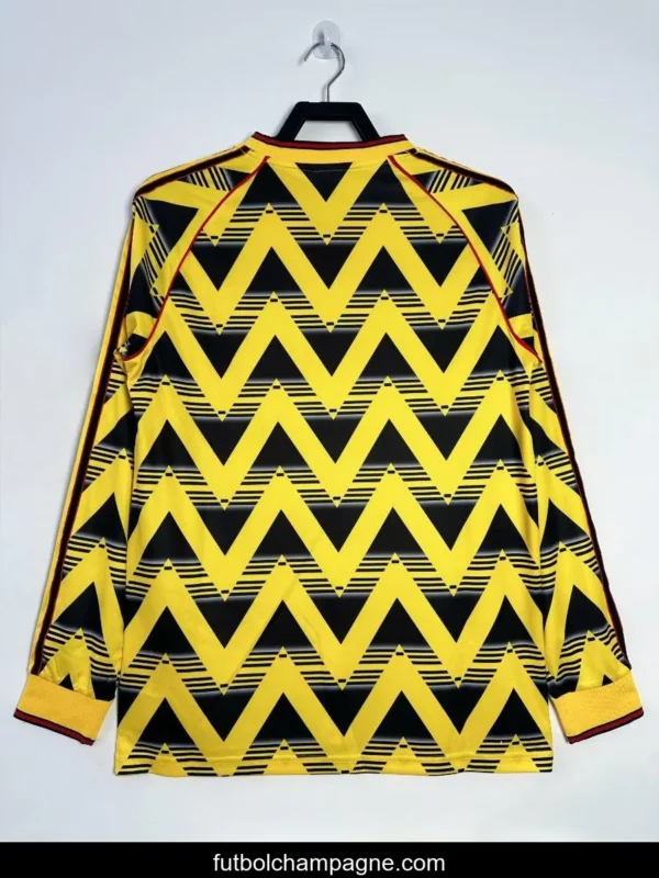 Retro 91_93 Arsenal Away Yellow Long Sleeve Jersey - Image 3