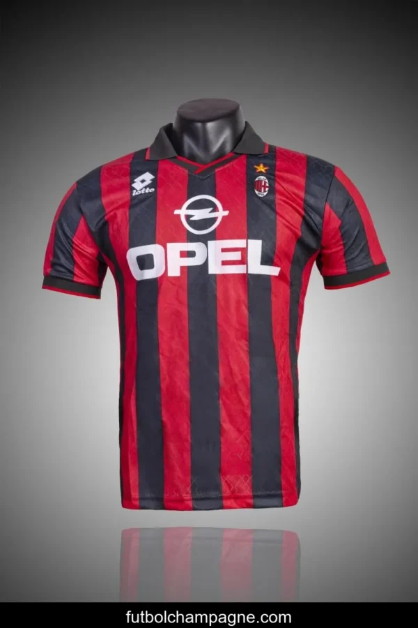 RETRO 94_96 AC Milan Home Soccer Jersey - Image 8