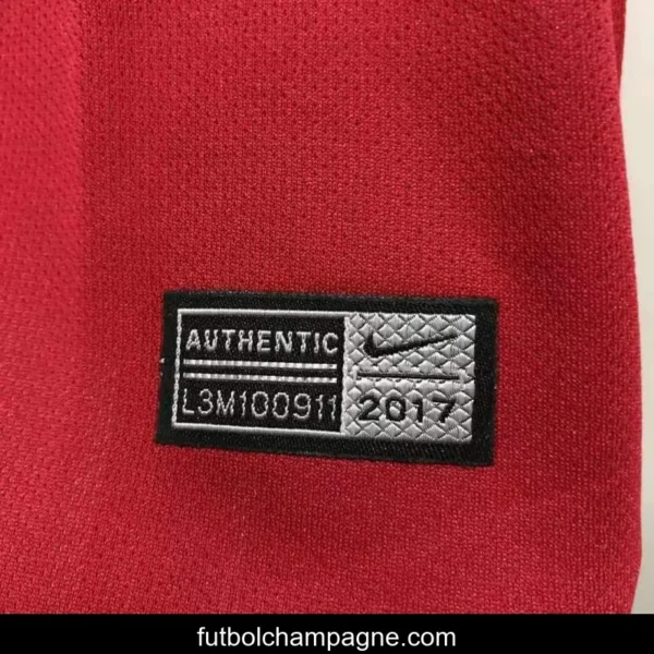 Retro 17_18 Roma Home Soccer Jersey - Image 4