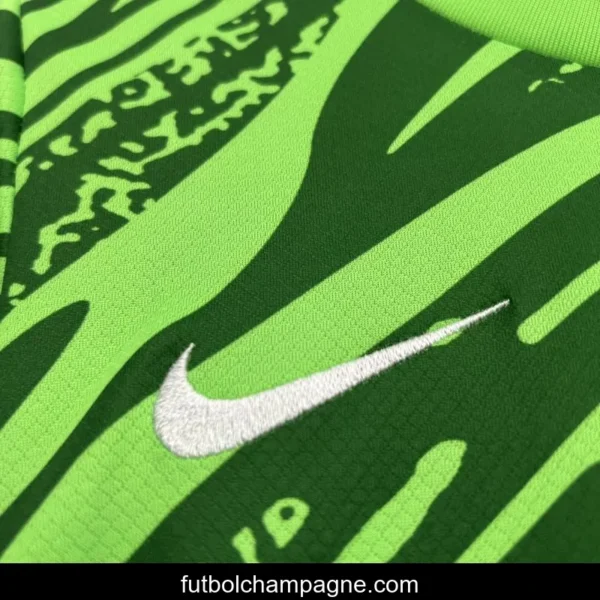25_26 Kids Sporting Lisbon Goalkeeper Green Jersey - Image 4