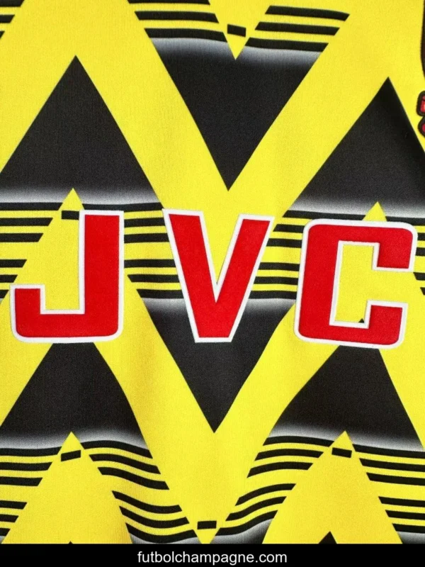Retro 91_93 Arsenal Away Yellow Long Sleeve Jersey - Image 4
