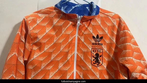 Retro Aston Villa Reversible Blue_Orange Jacket - Image 4