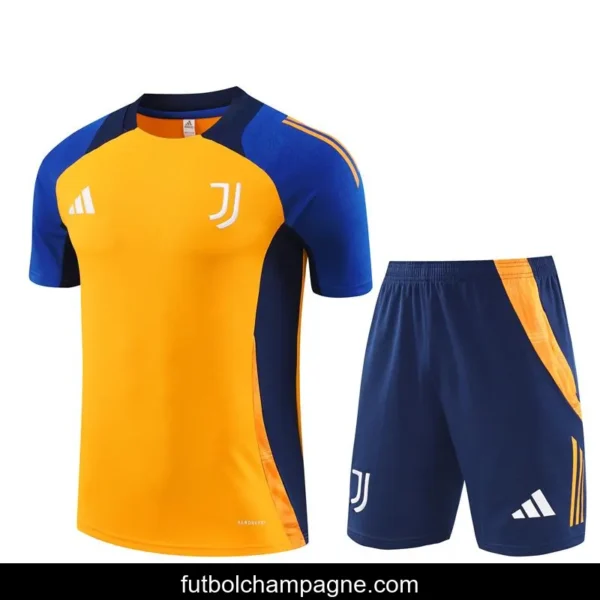 24_25 Juventus Orange_Navy Short Sleeve Jersey+Shorts - Image 8