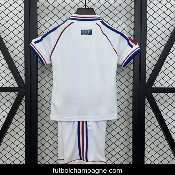 Retro 1998 Kids France Away Size 16-28 Jersey - Image 6