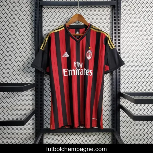 Retro 2013-14 AC Milan Home Jersey - Image 5
