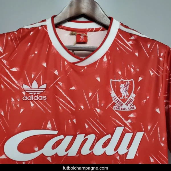 Retro 89_91 Liverpool home Soccer Jersey - Image 4