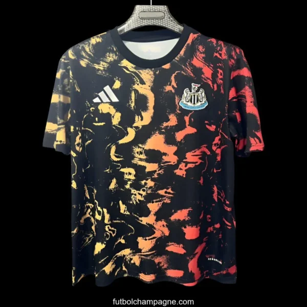 25_26 Newcastle United Black with Abstract Art Pattern Jersey - Image 3