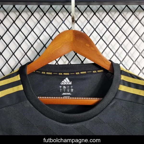 Retro Long Sleeve 2011_12 Real Madrid Away Black Jersey - Image 8