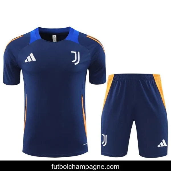 24_25 Juventus Navy Short Sleeve Jersey+Shorts - Image 3