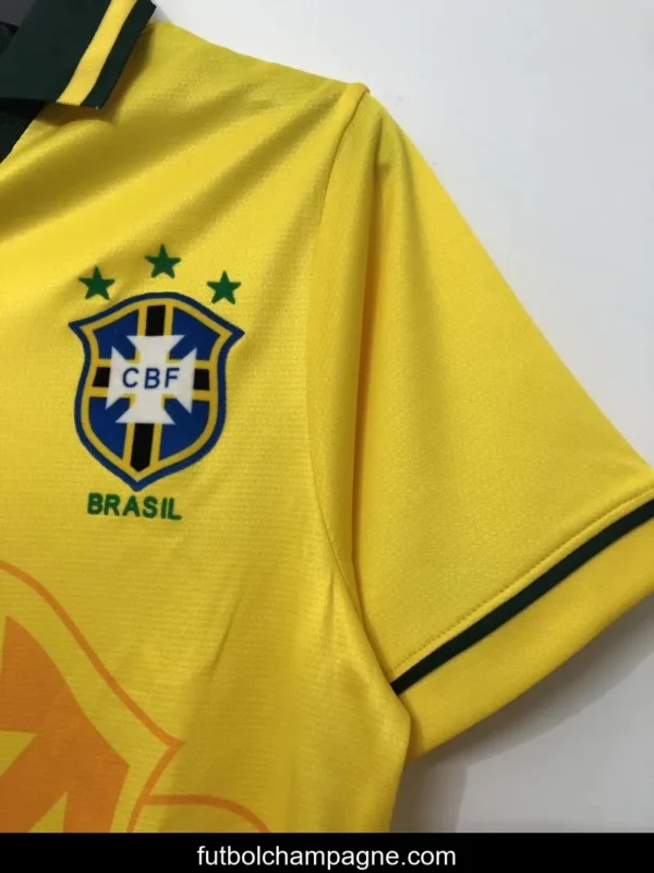 Retro 1994 Brazil home Soccer Jersey - Image 9