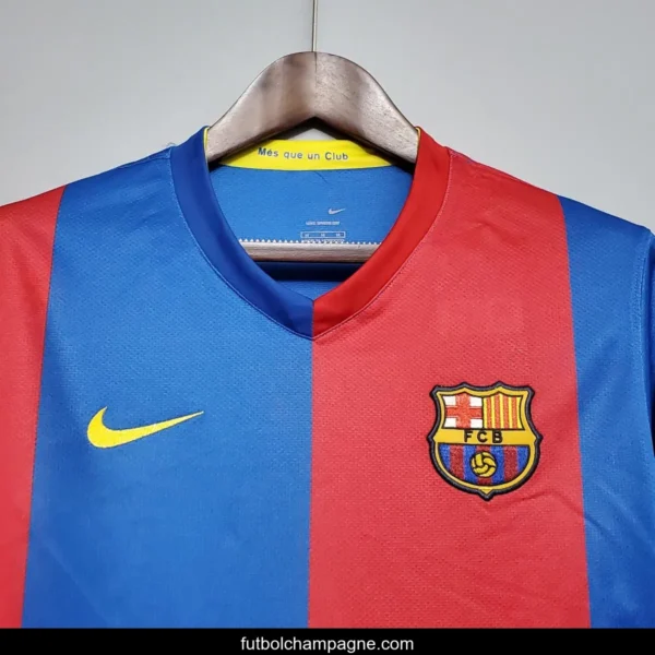 Retro Barcelona 06_07 Long sleeve home Soccer Jersey - Image 6