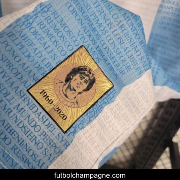 Retro 2021 Argentina x Maradona Tribute Home Jersey - Image 5