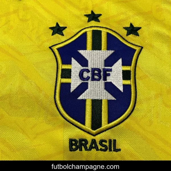Retro 91_93 Brazil Home Soccer Jersey - Image 4