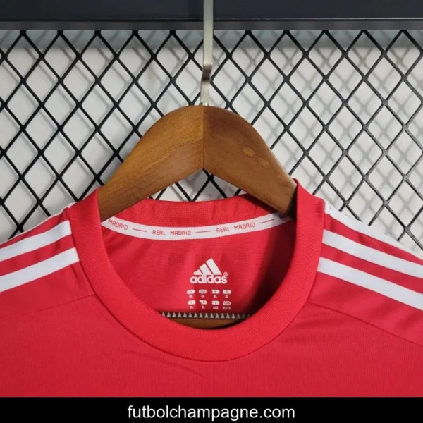 Retro Long Sleeve 11-12 Real Madrid Away Red Jersey - Image 3