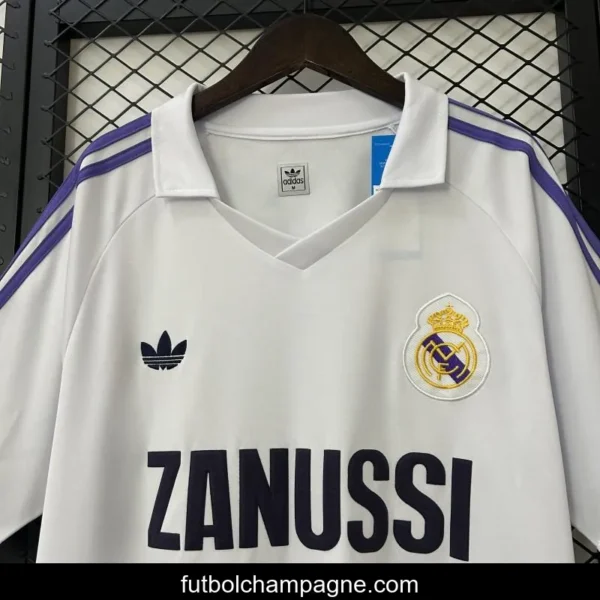 Retro 84_85 Real Madrid Home Jersey - Image 8