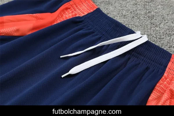 24_25 Manchester United Orange Short Sleeve Jersey+Shorts - Image 10