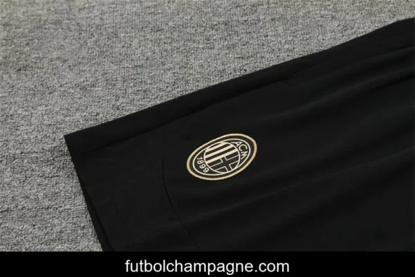 24_25 AC Milan Black Short Sleeve Jersey+Shorts - Image 6