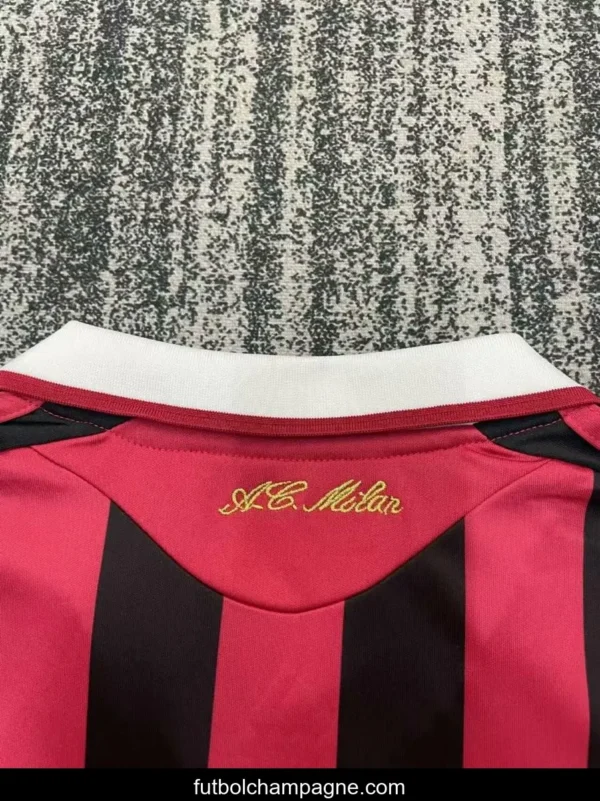 Retro Kids 09_10 AC Milan Home Jersey - Image 8