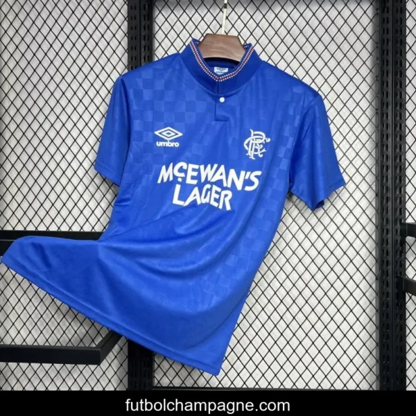Retro 87_90 Glasgow Rangers Home Jersey - Image 3