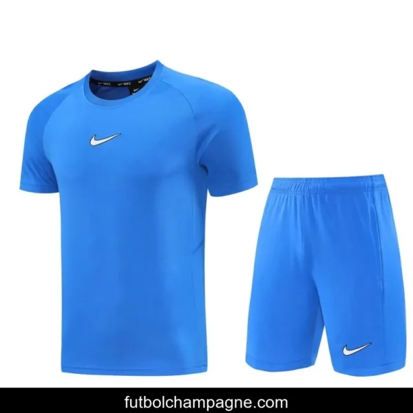 25_26 Nike Blue Short Sleeve Jersey+Shorts - Image 13