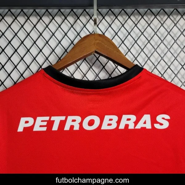 Retro 08-09 Flamengo Third Black Red Jersey - Image 6