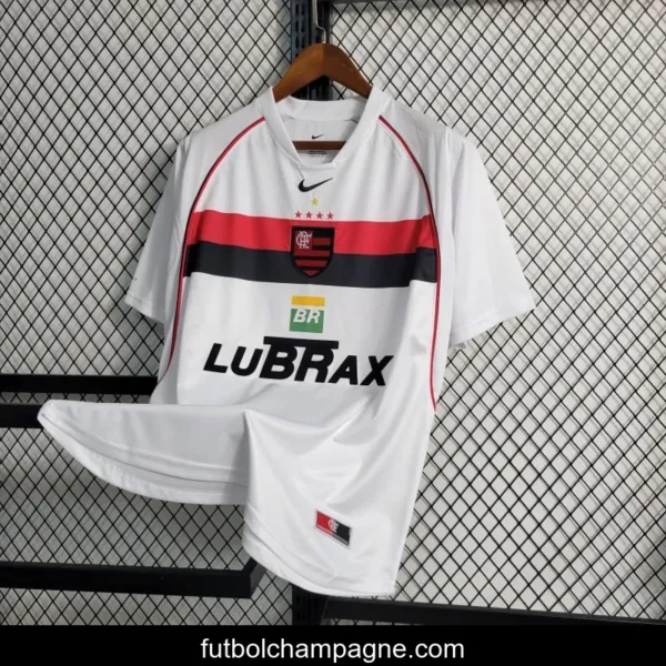 Retro 01_02 Flamengo Away White Jersey - Image 4