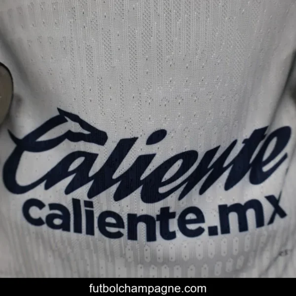 Player Version 25_26 Club America Away White with Navy and Gold Eagle Crest Jersey - Image 8