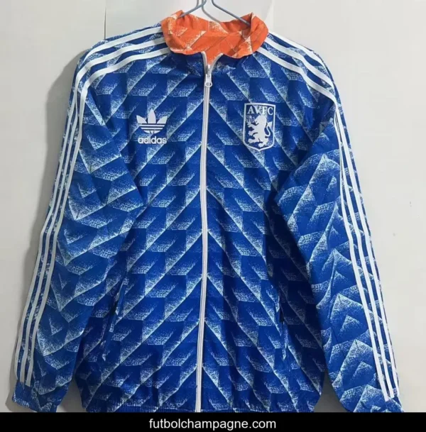 Retro Aston Villa Reversible Blue_Orange Jacket - Image 5