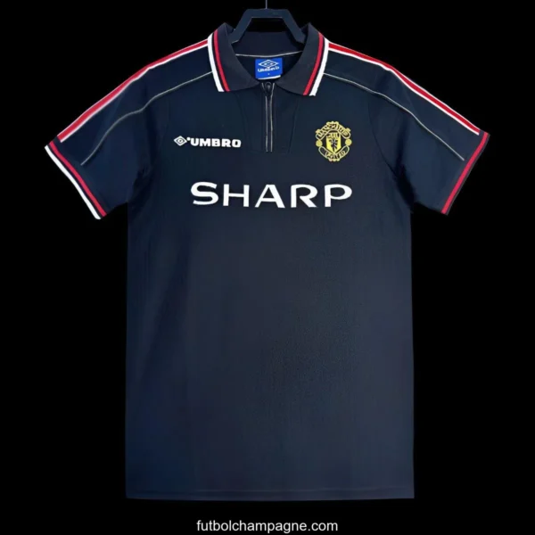 Retro 98_99 Manchester United Goalkeeper Navy Jersey - Image 5