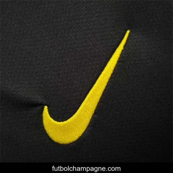 11_12 Retro Barcelona Away Long Sleeve Jersey - Image 4
