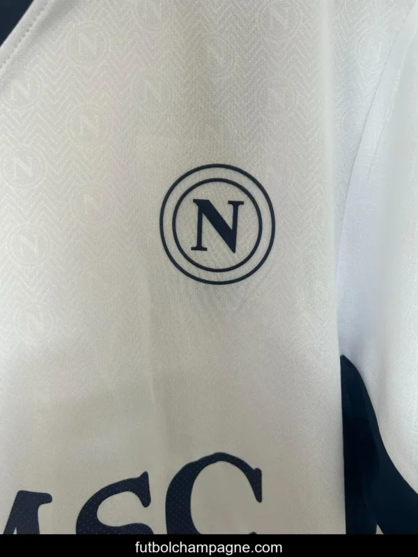24_25 SS Napoli Away White Jersey - Image 8