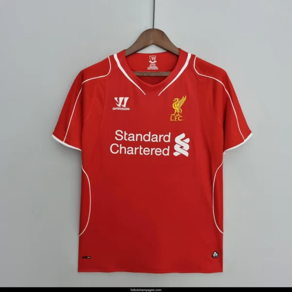 Retro Liverpool 14_15 home Soccer Jersey - Image 9