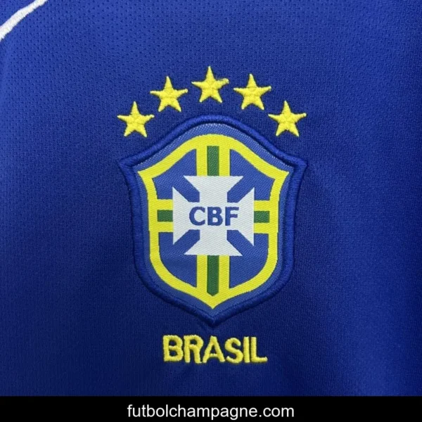 Retro 2004 Kids Brazil Away Size 16-28 Jersey - Image 4
