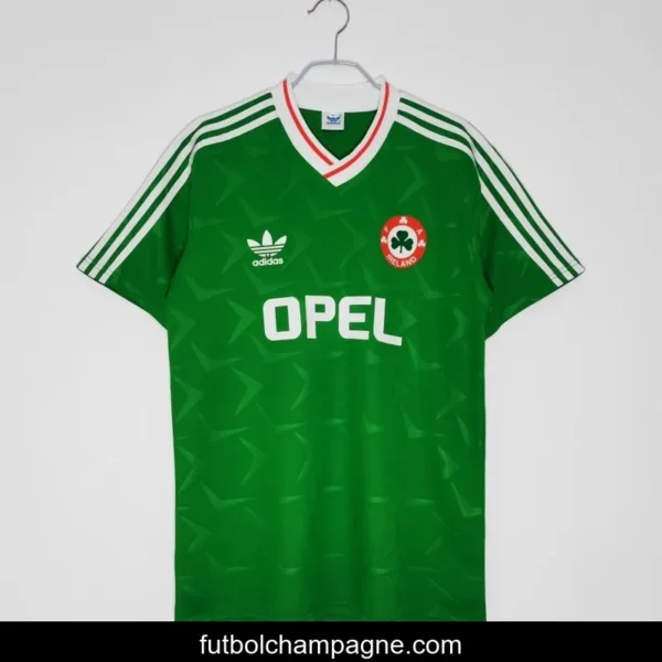 Retro 1990_92 Ireland Home Soccer Jersey - Image 5