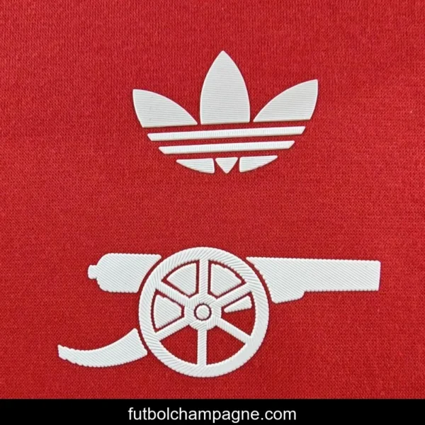 24_25 Chelsea x Adidas Original Navy_Red_Black_Beige_Grey Hoodie WIth Black Badge - Image 4