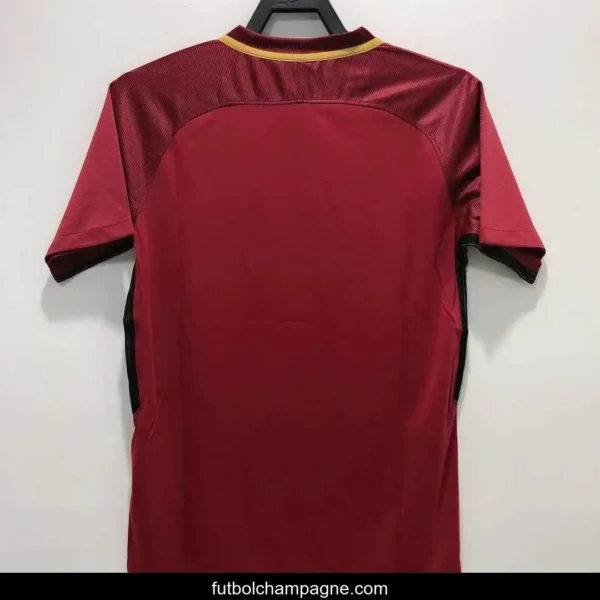 Retro 17_18 Roma Home Soccer Jersey - Image 7