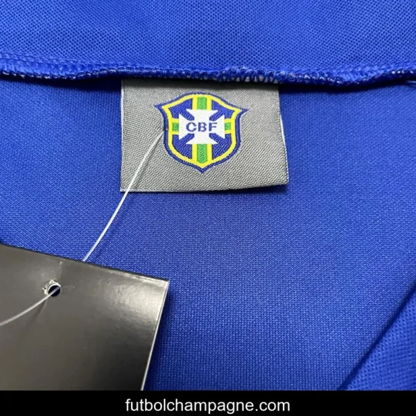 Retro 1957 Brazil Away Soccer Jersey - Image 6