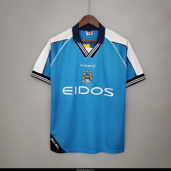 Retro Manchester City 99_01 home Soccer Jersey - Image 5