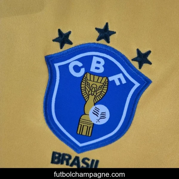 Retro 1988 Brazil Home Soccer Jersey - Image 4