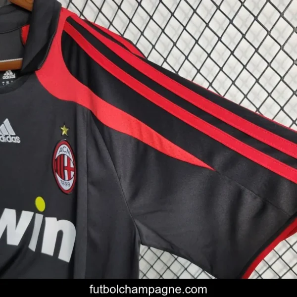Retro 2007_08 AC Milan Third Black Jersey - Image 8