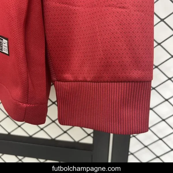 Retro 17_18 Roma Home Long Sleeve Jersey - Image 6