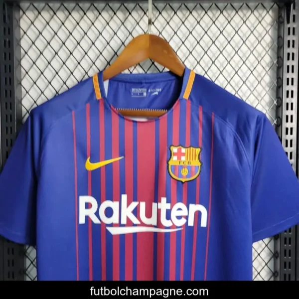 Retro 17-18 Barcelona Home Soccer Jersey - Image 6
