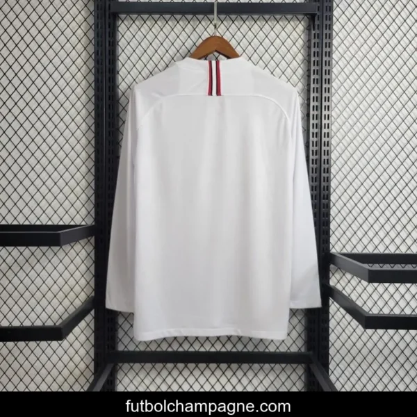 Retro Long Sleeve 18-19 PSG White Champions League Jersey - Image 6