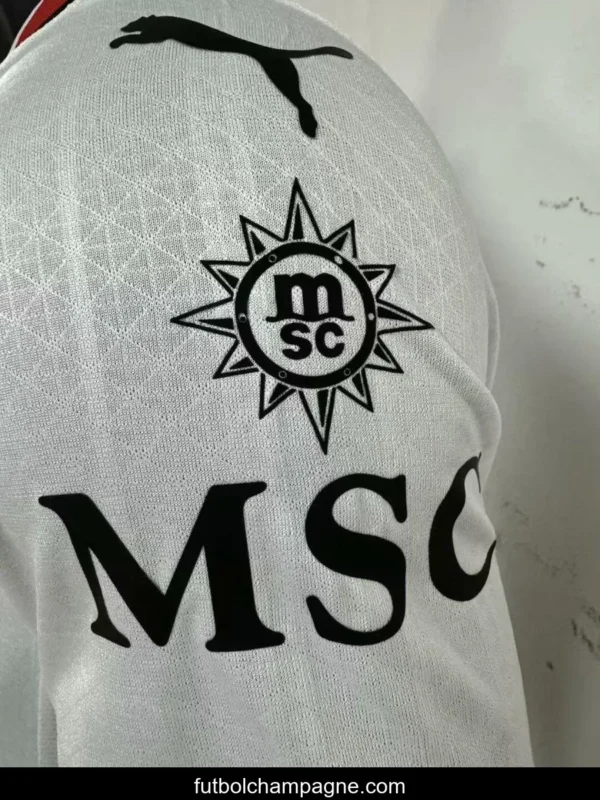 Player Version AC Milan Away White Jersey - Image 7