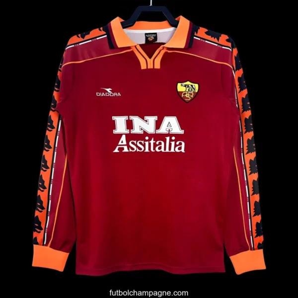 Retro 98_99 Roman Home Long Sleeve Jersey - Image 6