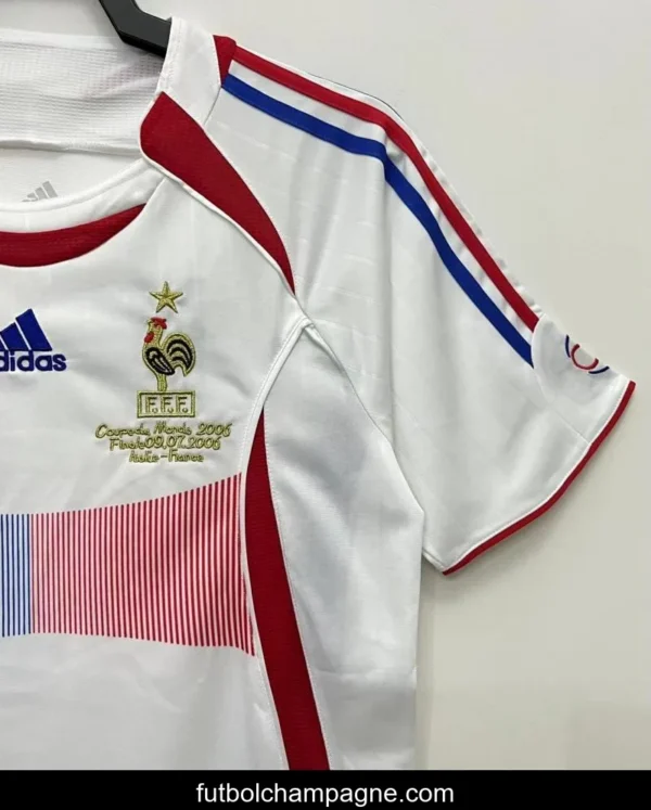 Retro 2006 France Away Soccer Jersey With 06 World Cup Patch - Image 8